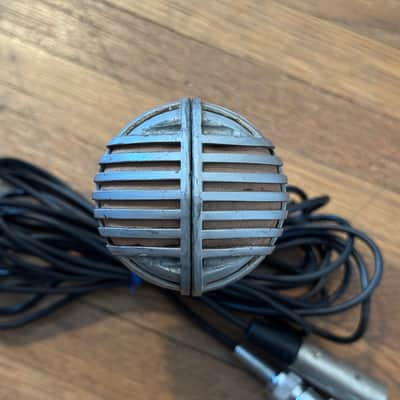 Vintage Shure 708A Dynamic Microphone + Cable Stratoliner "Zeppelin Mic” Working, Sounds Great! image 4