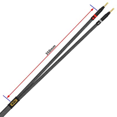 4 Foot ULTIMATE - 12 AWG - Ultra-Pure OFC - Premium Audiophile HiFi Speaker Cable Pair with Eminence Gold Banana Plugs & Carbon Tweed Jacket image 3