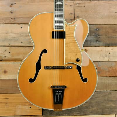 Heritage Golden Eagle Archtop Jazz 1995 Kalamazoo Antique Blonde - Flame Maple - RARE - w/ HSC image 2