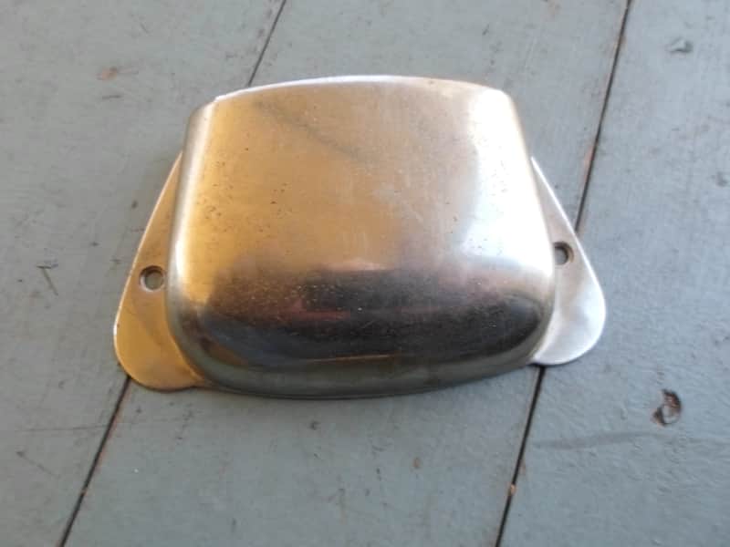 Fender Vintage Nickel Precision P Bass Bridge cover 1960's image 1