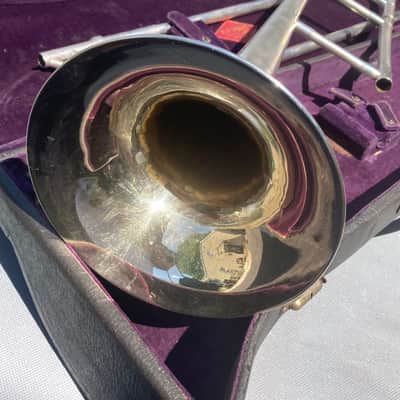 King Vintage King H. N. White "The King" Silver Trombone - Lion's Head emblem image 6