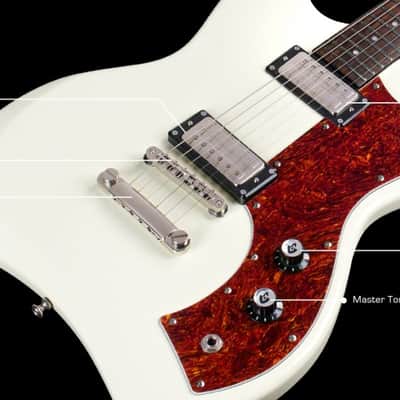 Guild Jetstar Electric Guitar with Gig Bag - Antique White image 4