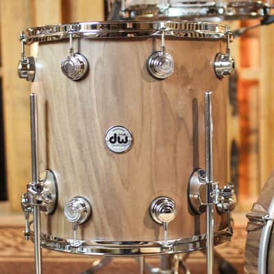 DW Collector's Pure Walnut Natural Hard Satin Drum Set - 18,12,14,14sn - SO#1421333 image 6