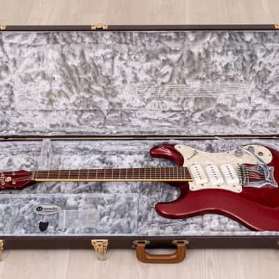 2004 Mosrite Eurorite 3 Pickup Non-Production Ventures-Style Guitar, Candy Apple Red w/ Case, Fillmore image 16