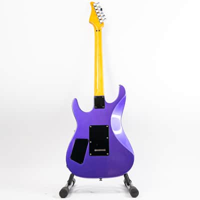 Metallic Purple Partscaster Super Strat Geometric Shapes w/ Kramer Neck, Dean Body, Hamer USA Pickup, Floyd Rose image 15