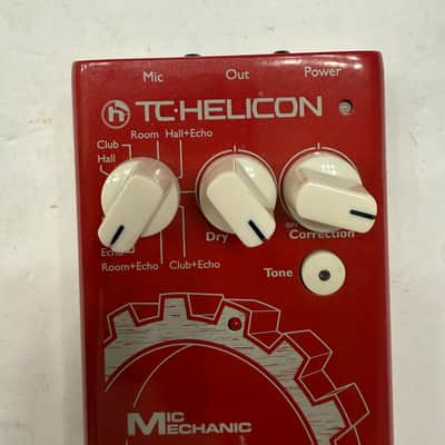 TC Helicon Mic Mechanic V1 Reverb Correction Vocal Effect Pedal + PSU *READ* image 2