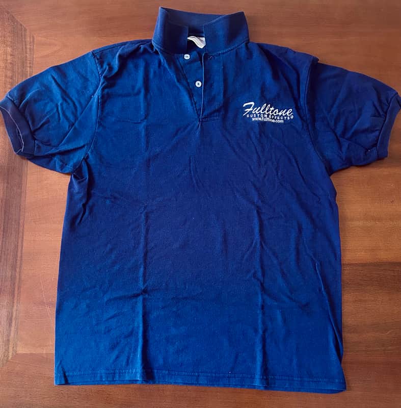 Fulltone Polo shirt 90s embroidered logo t-shirt - Blue image 1