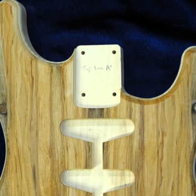 Spalted Sugar Maple Top / Aged Pine Strat body Standard Hardtail 3lbs 7oz #3696 **IMPORTS INCLUDED image 3