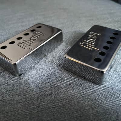 Gibson Embossed pickup covers 1972. - Chrome image 5