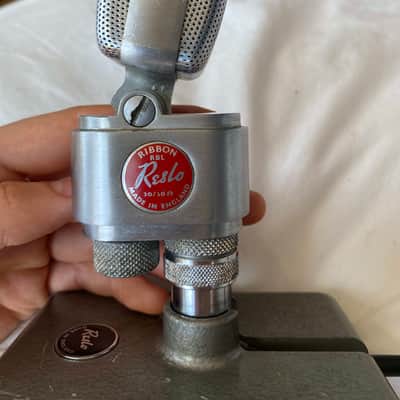 *RARE* Early '60s Vintage Reslo RBL-WS 'Beatles' Ribbon Microphone with Adapter and Stand image 3
