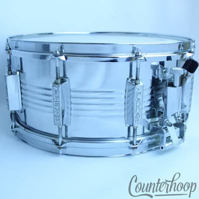 Gretsch "Blackhawk" 14x6.5" Snare Drum 10-Lug Steel Shell Triple Flange Rims+Muf image 3