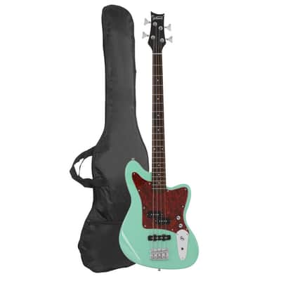 Glarry Green GIB 4 String Red Pearl Guard Bass Guitar w/20W Amplifier image 10