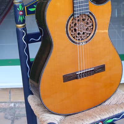 Juan Montes Rodriguez Flamenco guitar cutaway  Hardcase image 10