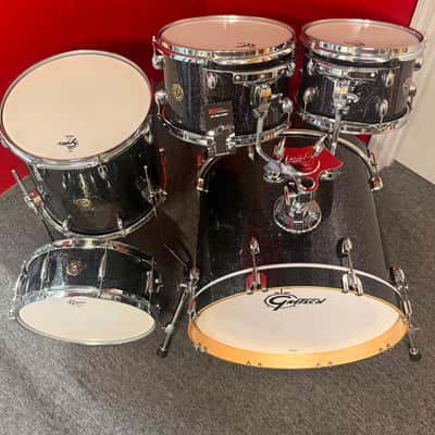Gretsch Drum Set Catalina Maple 5 Piece Shell Pack w/ Snare Drum Black Stardust image 3