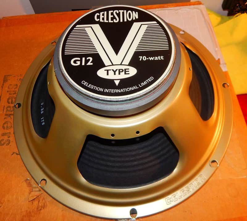 Celestion G12 V-Type 12" 70-Watt 16ohm Guitar Amp Speaker 2020s - White image 1
