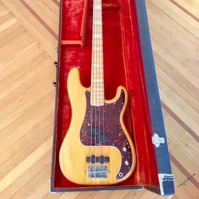 Fender Jazz/ precision bass 1971 Maple natural original vintage usa p/j emg image 5