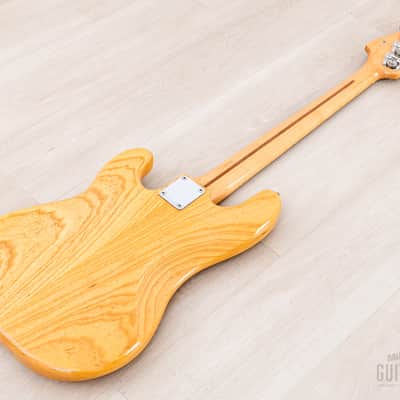 1989 Fender Precision Bass ‘70 Vintage Reissue PB70-700 Natural Ash w/ Case, Japan MIJ Fujigen image 14