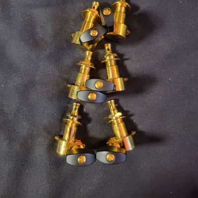 Unbranded 3 A Side Guitar Tuners Black / Gold image 4