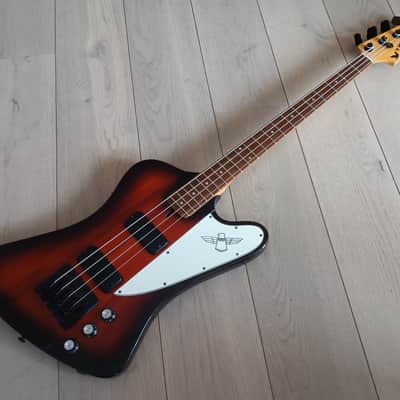 OX Bird Fenderbird  Bass, Gibson TB USA pickups, John Entwistle,2010s - Redburst image 9