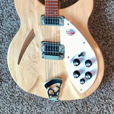 2019 Rickenbacker 330 maple glo electric guitar made in the usa ohsc image 1