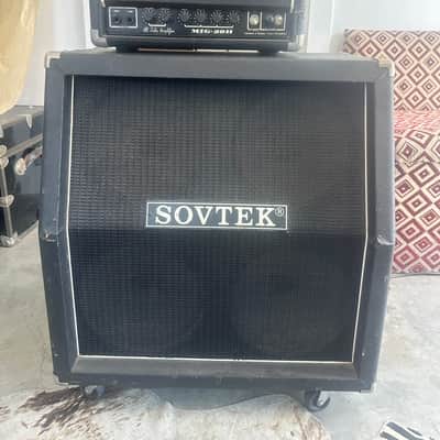 Vintage 1990s Sovtek MIG-50H Tube Head with Matching Sovtek 4x10 Cabinet - Black image 6