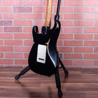 Medium Rare Guitars Diablo “Rat Strat” Relic Black Over Sunburst Heavy Relic 2022 w/Hardshell Case image 6