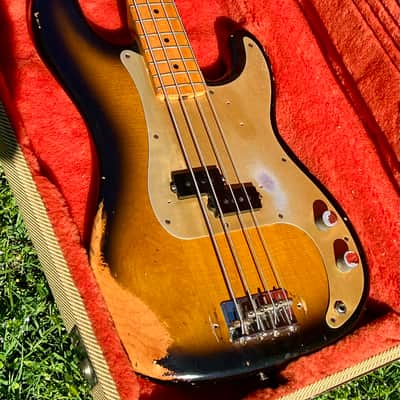 Vintage Fender Fullerton 57 Reissue Precision Bass Guitar 1982 image 18