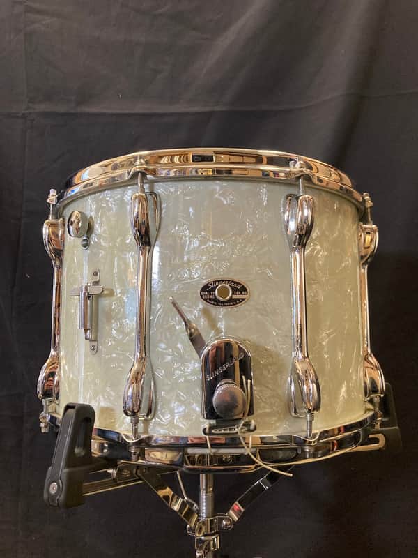 Slingerland - 10x14" No. 142 Marching Snare Drum, 1968–1972 - Marine Pearl image 1