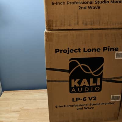 2x Pair Kali Audio LP-6 V2 Active Studio Monitor - Black image 7
