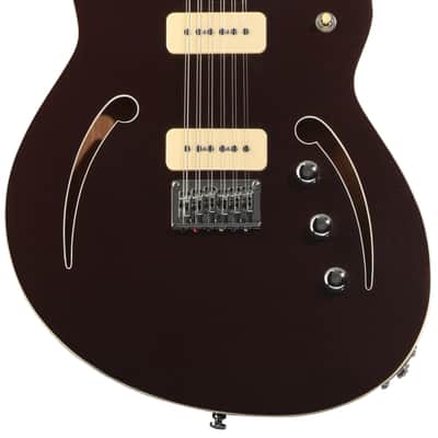 Reverend Airwave 12-string Electric Guitar - Metallic Bordeaux image 3