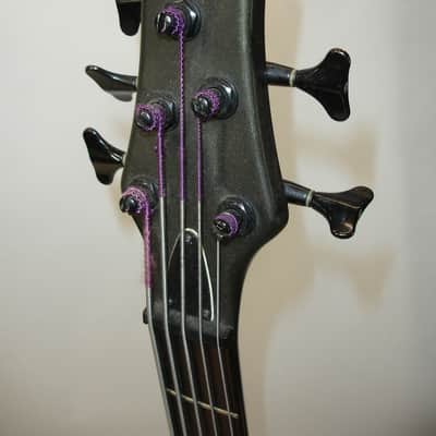 1998 Ibanez Ergodyne EDB605 5-String Electric Bass Guitar, Gray Pewter image 6