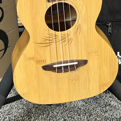 Luna UKE-BAMBOO-C Bamboo Concert Ukulele - Natural image 1