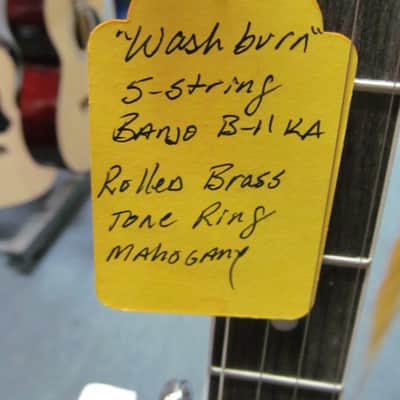 Washburn  B11K-A Americana Series 5-String Resonator Banjo w/ Case image 9