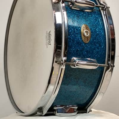 Slingerland 22/13/16/5.5x14" Radio King Drum Set - 1950's Blue Sparkle image 22