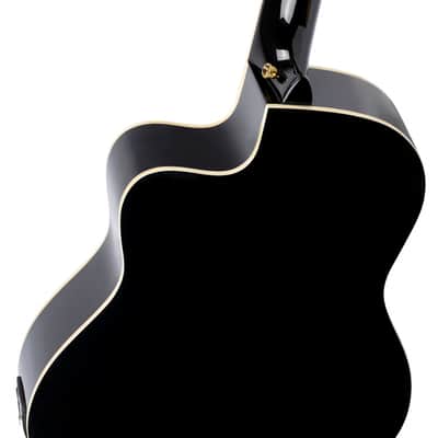 Ortega RCE145BK Family Series Pro Solid Spruce Top Mahogany Neck Cutaway Nylon 6-String Classical Acoustic-Electric Guitar w/Gig Bag image 8