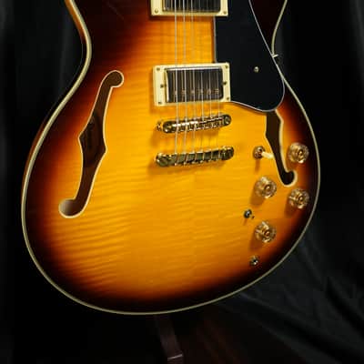 Ibanez JSM10EM-TTB John Scofield Signature - Two-tone Burst image 8