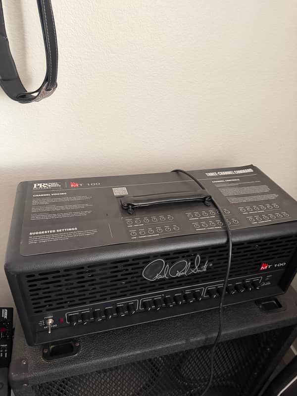PRS MT 100 Mark Tremonti Signature 3-Channel 100-Watt Guitar Amp Head 2023 - Present - Black image 1
