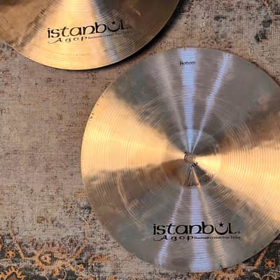 ISTANBUL AGOP 15” TRADITIONAL Hihats ULTRA WARM & SMOOTH Stunning! Perfect! 1162 1332 g image 6