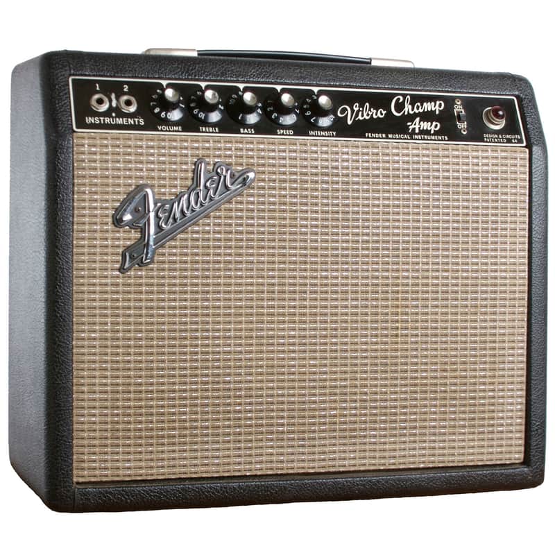 Fender Black Panel Vibro Champ 6-Watt 1x8" Guitar Combo 1964 - 1967 image 1