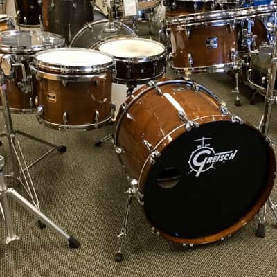 Gretsch Purewood Walnut 6pc Drum Set - 100% Walnut image 1