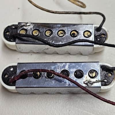 1963 Fender Jaguar Pickup Set - 100% Original - Black Bottoms image 2