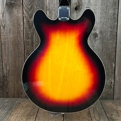 Univox Coily 1968 - Cherry Sunburst U1825 One Owner Clean 335 copyB image 3