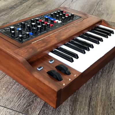 Custom 25 Note Keybed & Enclosure for Behringer Model D 2019 Walnut image 4