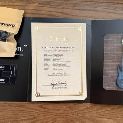 Sadowsky Custom Shop 24-5 Modern Nirvana Blackburst image 13