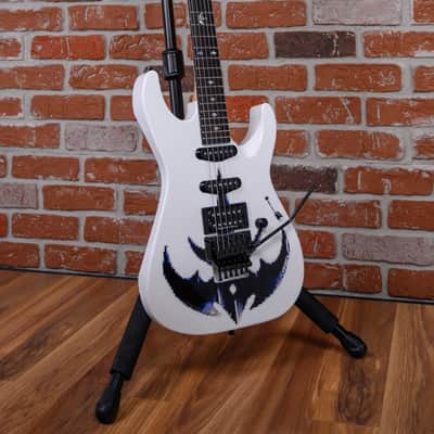 ESP Custom Shop M-II HSS Snow White with Queensryche Triryche Empire Logo 2026 w/OHSC image 3