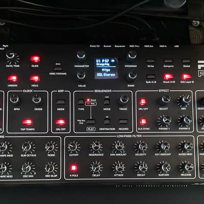 Sequential Prophet Rev2 Desktop 16-Voice Polyphonic Synthesizer 2018 - Present - Black with Wood Sides image 1