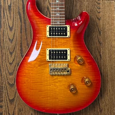 2001 PRS Custom 24 10 Top (Birds & Gold Hardware)- Cherry Sunburst w/ OHSC image 1