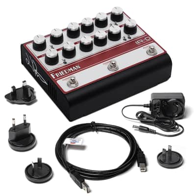 Friedman IR-D Dual Tube Preamp Signed Limited Reverb Exclusive - Black / Silver / Red image 4