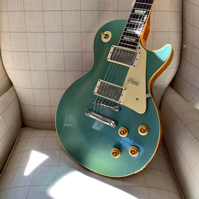 2019 Gibson Custom Shop Historic Reissue 1957 Les Paul VOS R7 '57 Antique Metallic Teal image 3