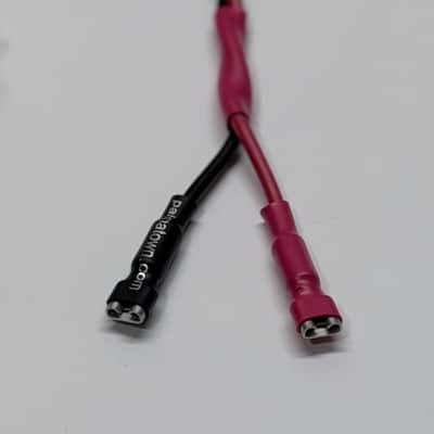 Wiring Harness for Single Cab / 2x12 / 2x10 with "Parallel" Connection, Vintage Style Speaker Cable, Switchcraft 1/4” Input Jack, .205” Spade Terminal (bare ends available) 18AWG Black/Red, 24/30/36 inches (2/2.5/3 ft) or any other custom length image 7